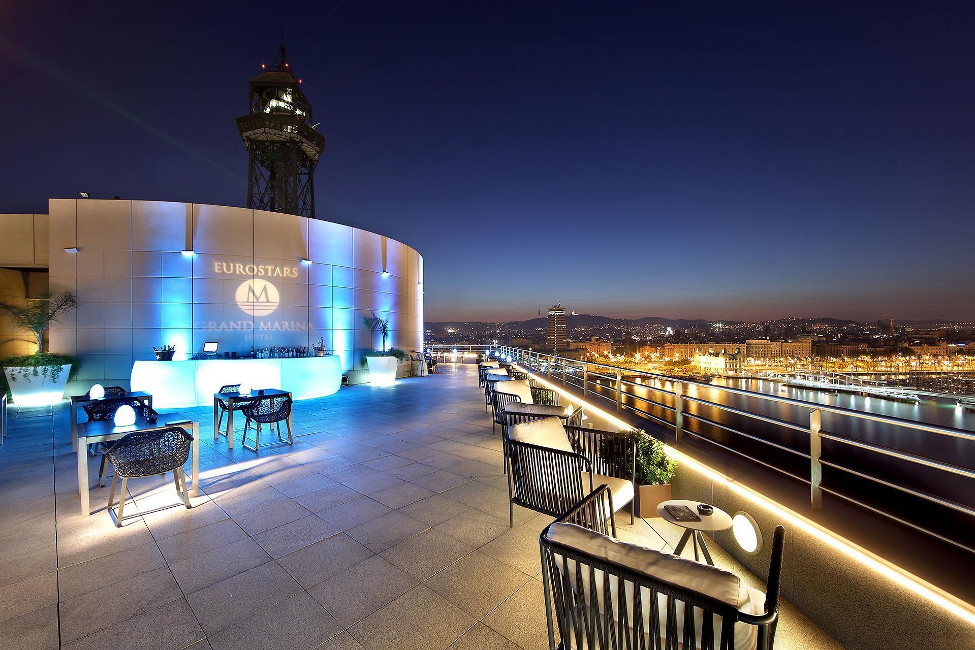ยูโรสตาร์ แกรนด์ มารีน่า จีเอล โฮเต็ล Hotel บาร์เซโลนา ภายนอก รูปภาพ The Sky Bar